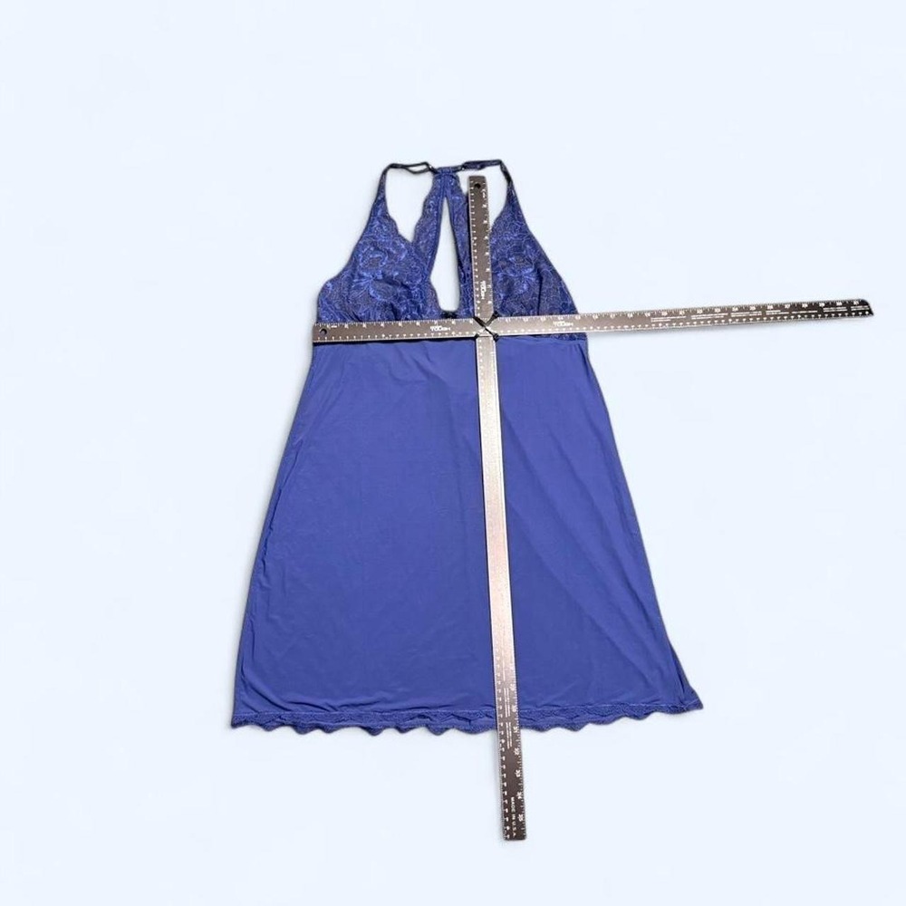 Victoria's Secret blue lace slip dress - Picture 4 of 5